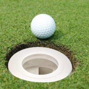 4" Golf Green Cups Plastic Golf Hole Cup Reducer for Practice Putting Green/Golf Course/Backyard Putting Cup Reducer Putting Training System Ideal Training Aid for All Golfers(4")