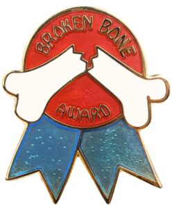 snowflake designs broken bone pin - #134