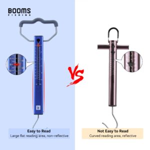 Booms Fishing TS2 Aluminum Tube Fish Scale, Spring Fishing Drag Scale, Easy to Read Hanging Scale, 50 lbs Pull Scales, Widely Used for Hooks Tension, Rigs Tension, Fishing Scale, Luggage Scale