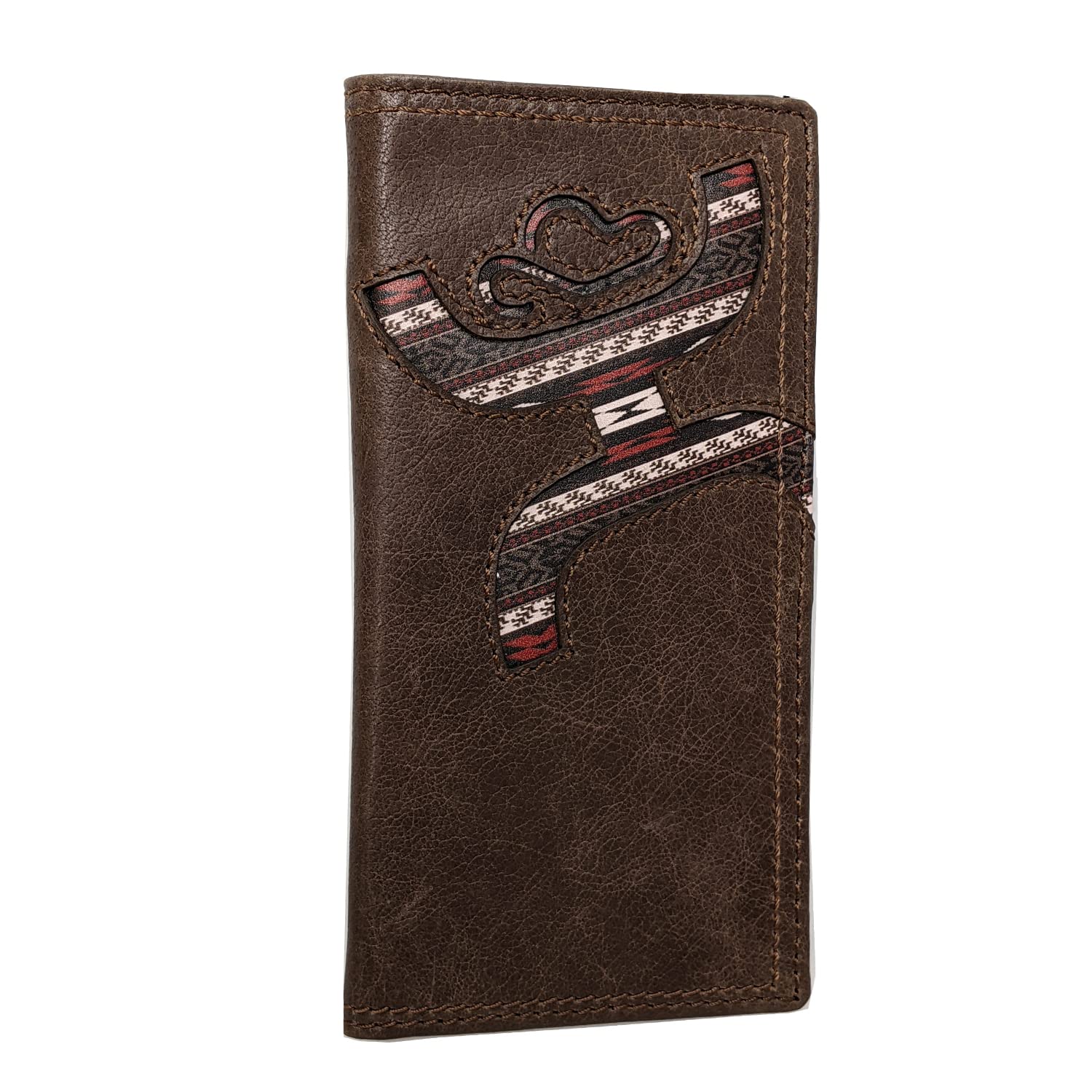 HOOEY Leather Men’s Western Rodeo Wallet (Hands Up - Nomad Print)