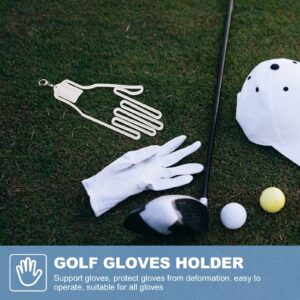 NOLITOY Gold Gloves Bracket Golf Gloves Rack 2pcs Golf Glove Holder Lovers Abs Forming Machine White Outdoor Golf Gloves Holder Keeper Gloves