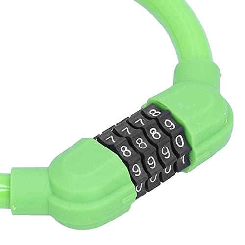 Anti Theft Bike Lock, Waterproof The Same Interlocking Function Password Unlocking Bike Lock High Security for Bike for Cyclist(Green)