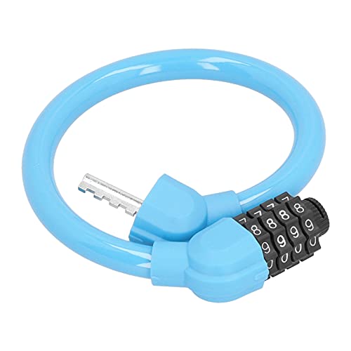 Anti Theft Bike Lock, Waterproof The Same Interlocking Function Password Unlocking Bike Lock High Security for Bike for Cyclist(Blue)