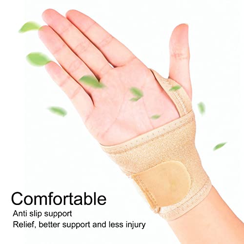 Wrist Brace, Multipurpose Faux OK Cloth Comfortable Wrist Strap Injury Prevention for Carpal Tunnel Arthritis