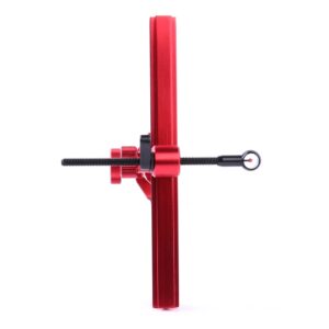 Archery Sights 9 inch Recurve Bow Sight Ambidextrous Aluminum Quick Adjustment (Red)