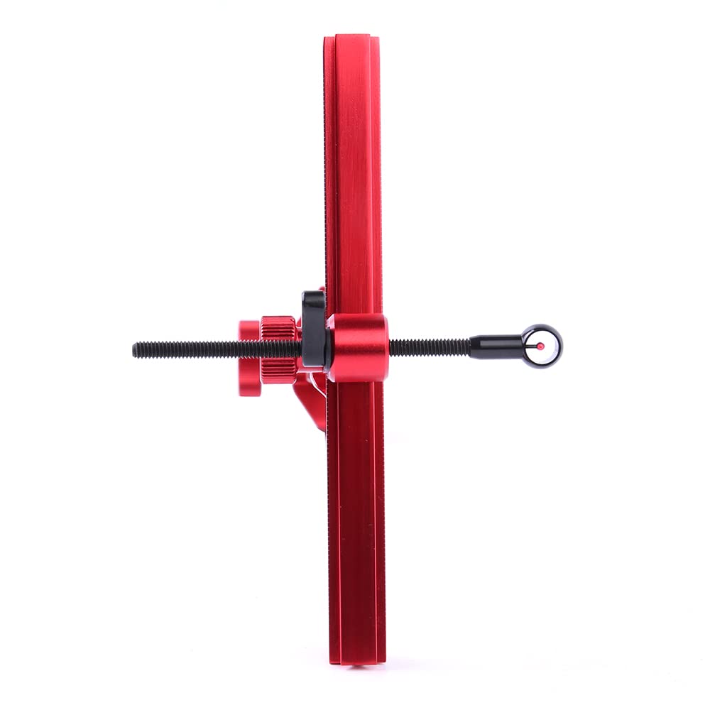 Archery Sights 9 inch Recurve Bow Sight Ambidextrous Aluminum Quick Adjustment (Red)