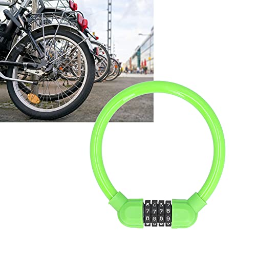 Anti Theft Bike Lock, Waterproof The Same Interlocking Function Password Unlocking Bike Lock High Security for Bike for Cyclist(Green)