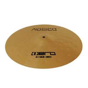 Mosico Crash Cymbal 16" Gold Hero Hammer Point Drum Practice Cymbal for Drum Set