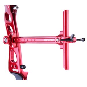 Archery Sights 9 inch Recurve Bow Sight Ambidextrous Aluminum Quick Adjustment (Red)