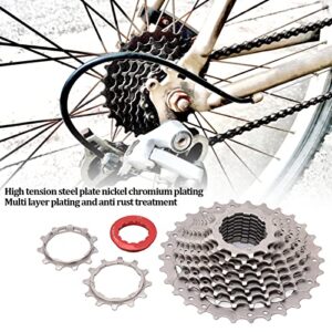 FECAMOS Road Bike Freewheel, 11‑30T Bike Freewheel Anti Rust Treatment High Accuracy Tooth Ratio for Cycling