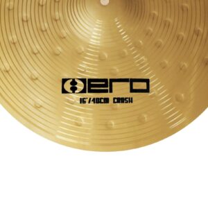 Mosico Crash Cymbal 16" Gold Hero Hammer Point Drum Practice Cymbal for Drum Set