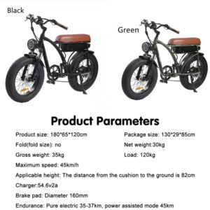 Bezior Electric Bike for Adults, 1000W 48v 12.5Ah Removable Lithium Battery, 20" x 4.0 Fat Pneumatic Tire, 7-Speed Gear Ebikes, Speed up to 45km/h, Snow Beach Mountain E-Bike, Manned XF001 Black