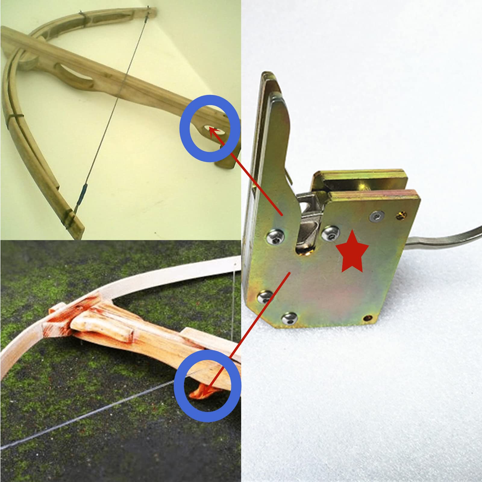 FEIXIA AK-200 Heavy Bow DIY Trigger with Crossbow of 200 lbs and Above Full Metal Trigger Group