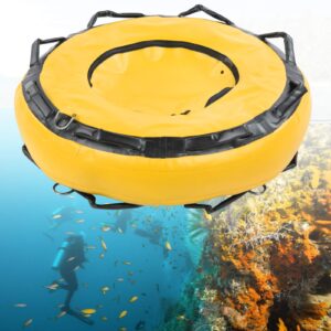 Jiawu Buoyancy, Marker Signal Marker Freediving, Dive Float Signal Accessory Heavy Duty for Diving Water Sports(Yellow)