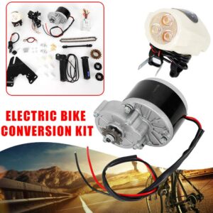 KIOPOWQ 36V 250W Electric Bike Right Side Drive Motor Kit, Mountain Bicycle Conversion Kit with Twist Throttle Electric Bicycle Motor Kit Fit for 22''-29'' Bike