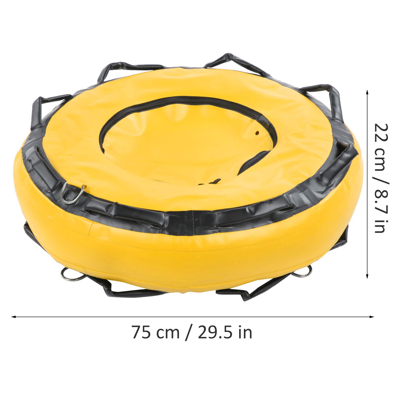 Jiawu Buoyancy, Marker Signal Marker Freediving, Dive Float Signal Accessory Heavy Duty for Diving Water Sports(Yellow)