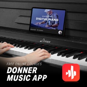 Donner DDP-90 Digital Piano + Donner Duet Piano Bench