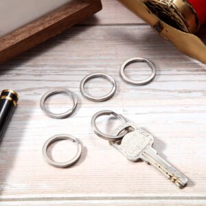 5 Pack Titanium Key Rings Split Rings, 25 mm Split Keyrings for Home Car Keys Attachment 1 Inch