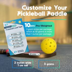 Enhance Pickleball Lead Tape - 3g Weighted Lead Strips, Highly-Adhesive & Easy to Apply Lead Tape for Pickleball Paddles, More Power and Control