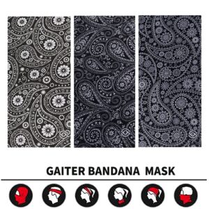 Neck Gaiter Face Cover Bandana Mask Scarf, Breathable Sun& Dust-proof for Cycling Running Fishing Hiking