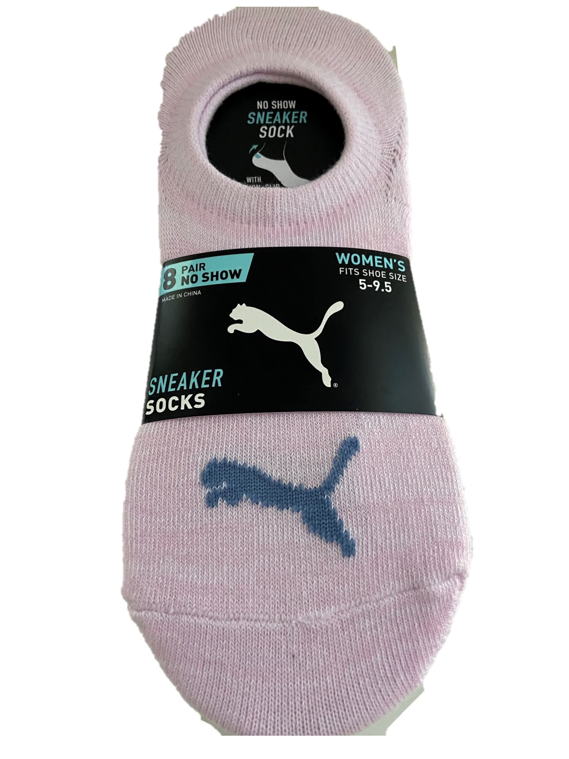 PUMA Women's 8 Pair No Show Sneaker Socks - 5-9.5