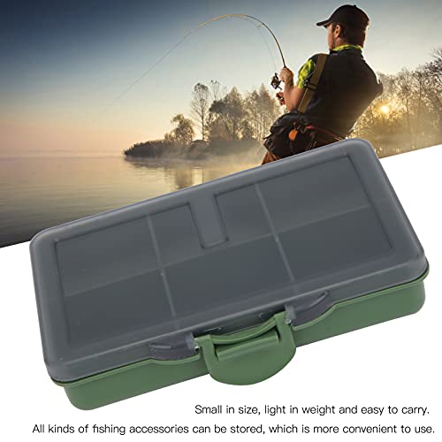 FECAMOS Carp Fishing Tackle Box, Convenient to Use Lightweight and Portable Bait Storage Case Sturdy and Durable 2Pcs for Fishing Tackle Accessories(6 Cells)