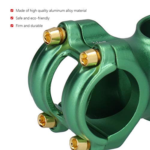 HOUH Convenient Road Bike Stem, Durable 31.8mm Bike Stem, for Bike Bike Accessories Road Bike Handlebar(Green)