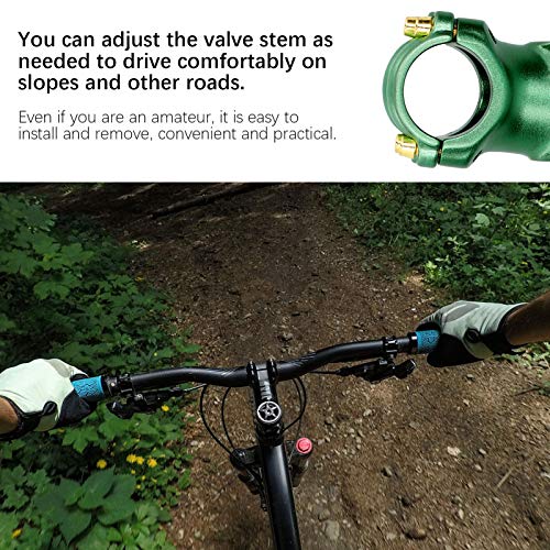 HOUH Convenient Road Bike Stem, Durable 31.8mm Bike Stem, for Bike Bike Accessories Road Bike Handlebar(Green)