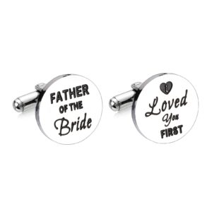 father of the bride gifts from daughter wedding cufflinks gifts for father of the bride men father’s day gifts for dad daddy birthday christmas valentine’s day cuff link gifts for father papa him