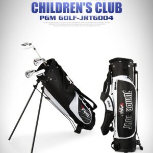 PGM Junior Golf Club, RIO golf clubs complete set right handed for Children Kids 9-12, 4 pieces youth Golf Clubs with Stand Bag for Boys & Girls Black