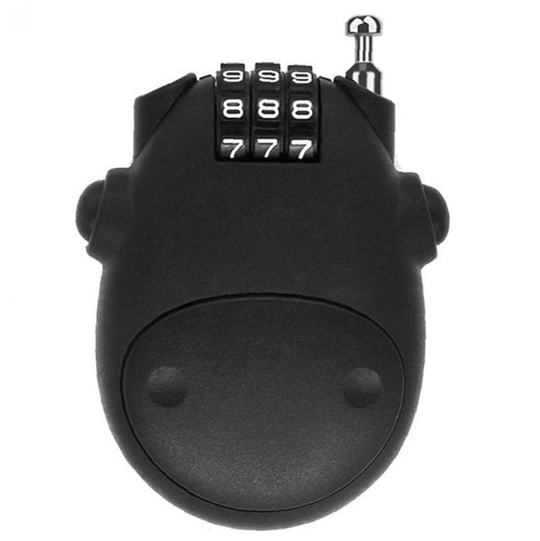 Froiny Retractable Cable Lock Mini Lock Number Padlock Luggage Locks with Cable for Suitcases Bike Snowboard Stroller