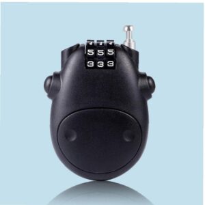 Froiny Retractable Cable Lock Mini Lock Number Padlock Luggage Locks with Cable for Suitcases Bike Snowboard Stroller