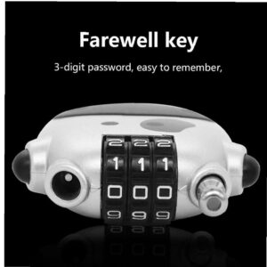 Retractable Cable Lock Mini Lock Number Padlock Luggage Locks with Cable for Suitcases Bike Snowboard Stroller