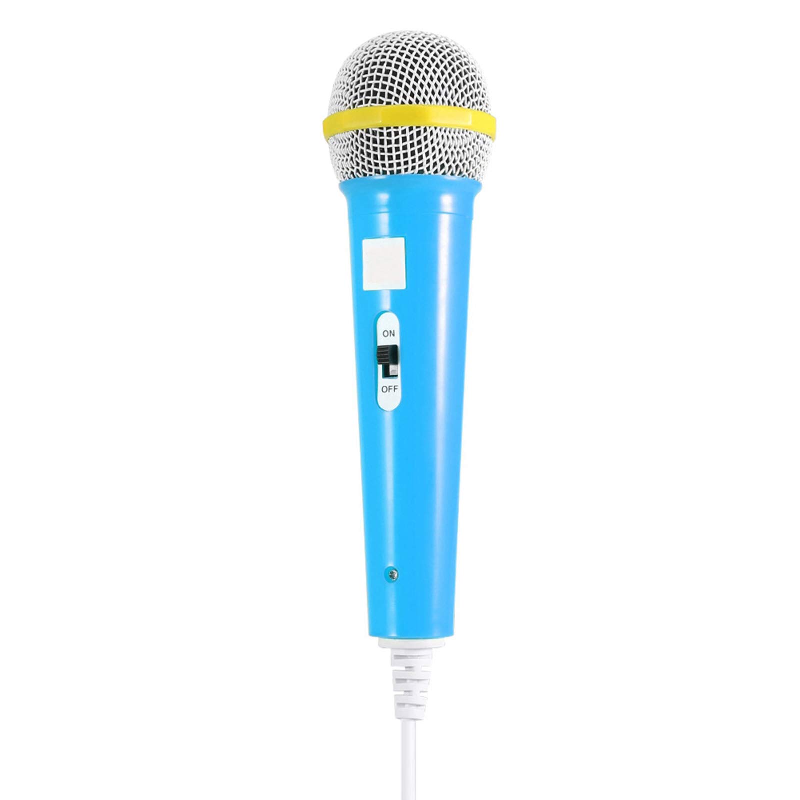 Estink Wired Microphone, Classic Wired Dynamic Microphone 3.5mm Jack Lightweight No Battery for Kids Singing Mechine Home Wired Microphone(Blue)