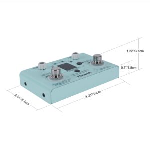 Playwell Drum Machine Looper with Tuner - 11 Minutes Looper 30 Drums - Link app to customize, edit and share drum codes - two kinds of power supply - Headphone Jack，digital display，LED indicator