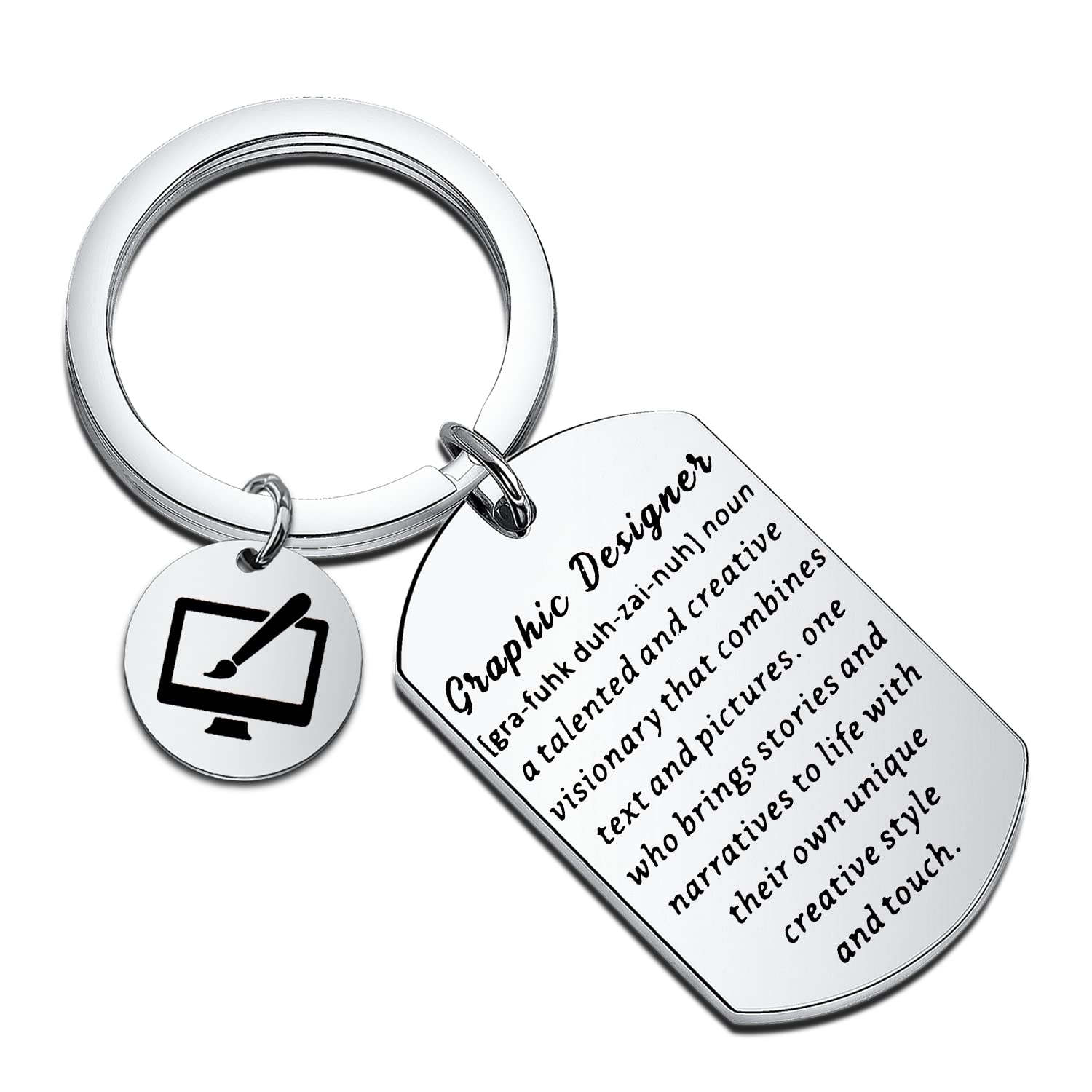 FAADBUK Graphic Designer Gift Graphic Artist Gift Web Designer Gift Graduate gift (graphic designer Keychain)