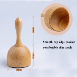 xukele Wood Therapy Cup, Wood Therapy Massage Tools for Body Shaping, Body Sculpting Tool for Lymphatic Drainage & Cellulite Reduction, Maderoterapia Massager