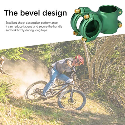 HOUH Convenient Road Bike Stem, Durable 31.8mm Bike Stem, for Bike Bike Accessories Road Bike Handlebar(Green)