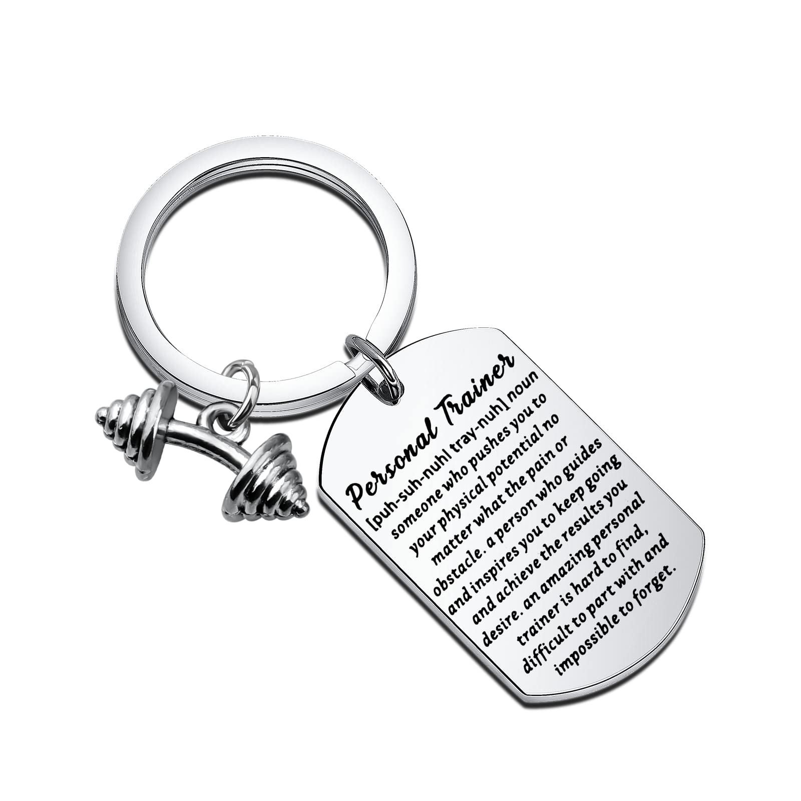 FAADBUK Personal Trainer Keychain Workout Gift Fitness Gift Gym Gift Thank You Gift for Workout Coach (Personal Trainer Keychain)