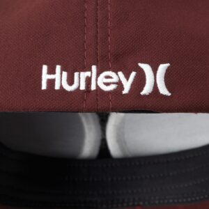 Hurley Men's H20 Dri One & Only Flexfit Baseball Cap, Size Large-X-Large, Burgundy