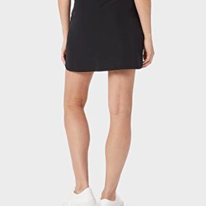 32 Degrees Cool Women's Stretch Woven Skort | Slip-On | Elastic Waistband | Office | Tennis | Golf, Black, XX-Large