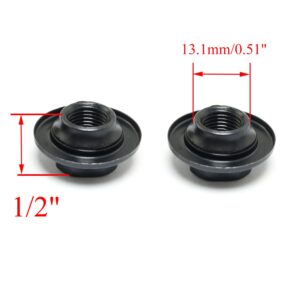 WELWIK 2PCS 3/8x26T Rear Axle Nut, Bike Bicycle Axle Nuts, Hub Nuts, Bike Bicycle Rear Axle Nuts Hub Nuts, Cone Nuts Dust Protector, Large