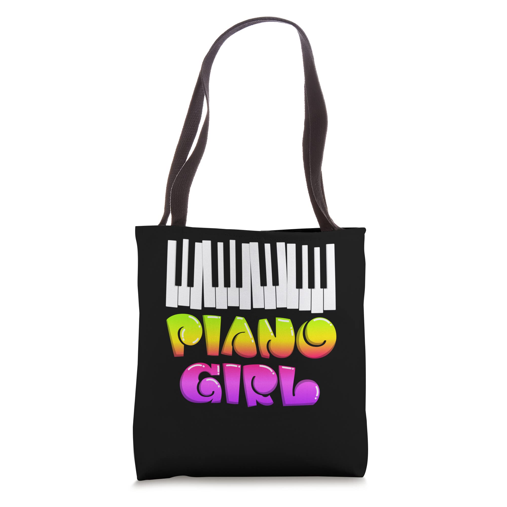 Piano Lover Girl Instrumental Sound Music Tote Bag