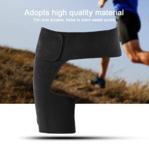 Adjustable Thigh Brace Support Hip Brace Muscle Strain Prevention Belt Sports Protector Stabilizer for Groin Hip Flexor Arthritis Bursitis Sciatic Nerve pain for Men Women