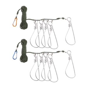 sewacc 2 sets 5 fishing lock buckle for fishing locks for fishing