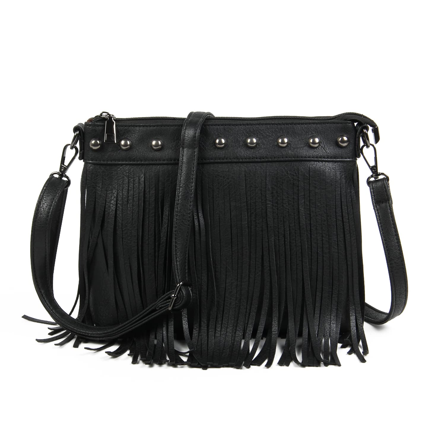 Emprier Women Hobo Fringe Crossbody Purse Vintage Small Tassel Shoulder Handbags