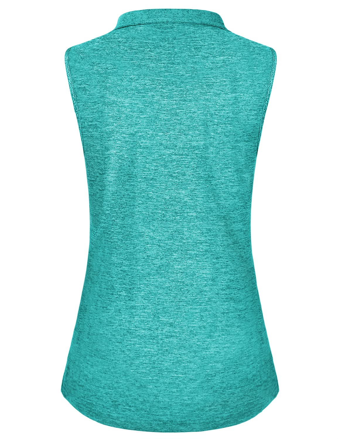 Vldnery Womens Polo Apparel Tops Moisture Wicking Athletic Workout Plus Size Sleeveless Tops Green (3XL)