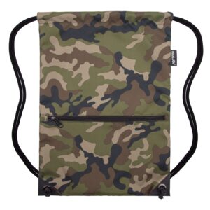 HOLYLUCK Drawstring Backpack Bag Sport Gym Sackpack (jungle camo)