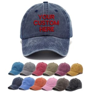 captree personalized baseball cap,custom embroidered text all cotton made dad hat adjustable fit men women