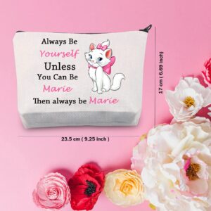 TSOTMO Marie Makeup Bag Cat Zipper Pouch Gift Marie Ladies Gift Cartoon Movie Merchandise Gift For Marie Cats Fans Cat Pet Animal Lover Gift (Be Marie)